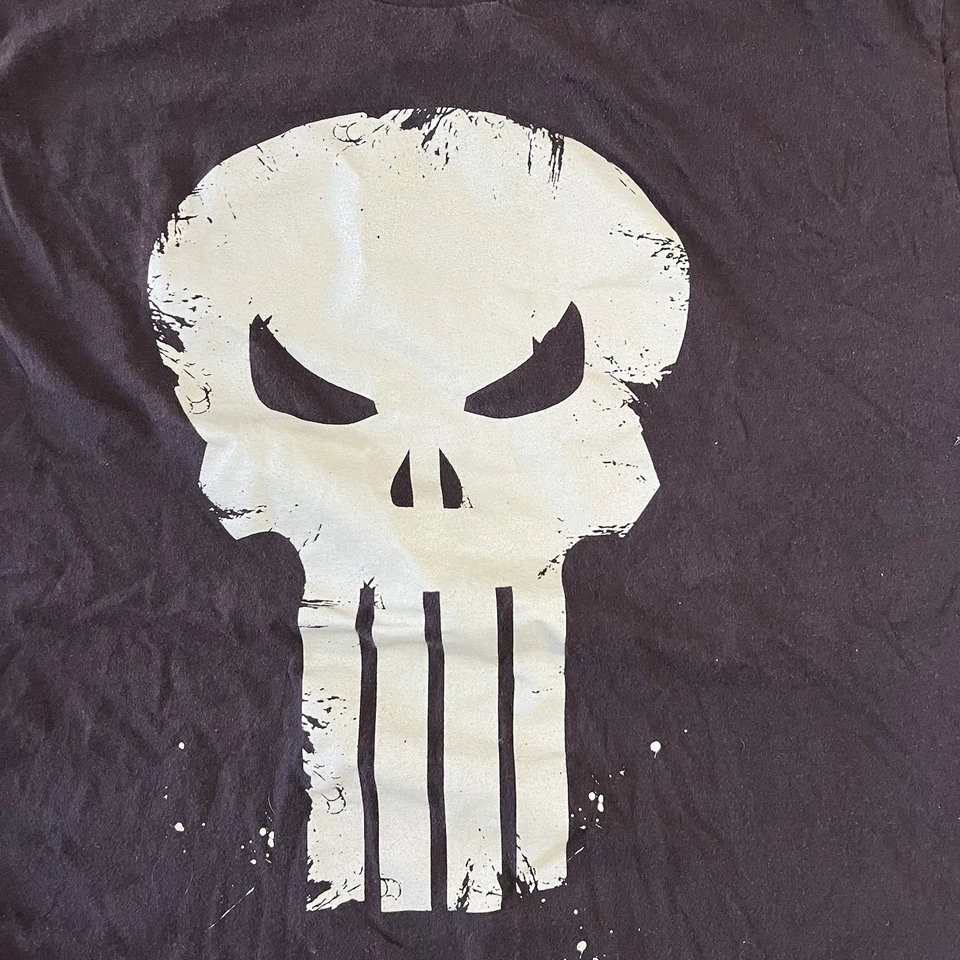 Camiseta De Colección The Punisher Marvel Hombres Grande Superhéroe Película Calavera Y2K Foto 2 de 4