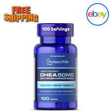 Puritan's Pride DHEA 50Mg Dietary Supplement, Promote Sugar Metabolism 100 Count