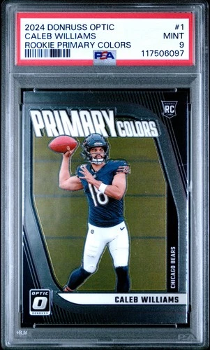 2024 PANINI DONRUSS OPTIC RC PRIMARY COLORS #1 CALEB WILLIAMS RC PSA 9
