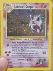 Sabrina's Gengar *Holo Head Swirl* Pokémon Card - VG Condition Gym Heroes 14/132