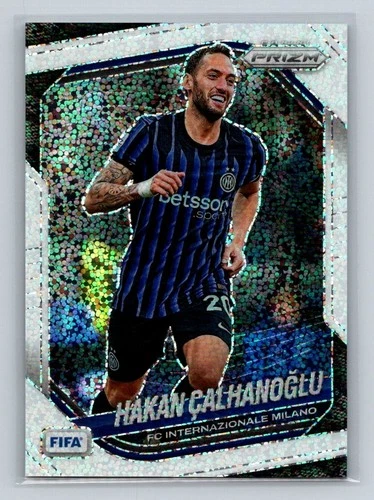 2025-26 Panini Prizm FIFA White Sparkle Hakan Calhanoglu SSP