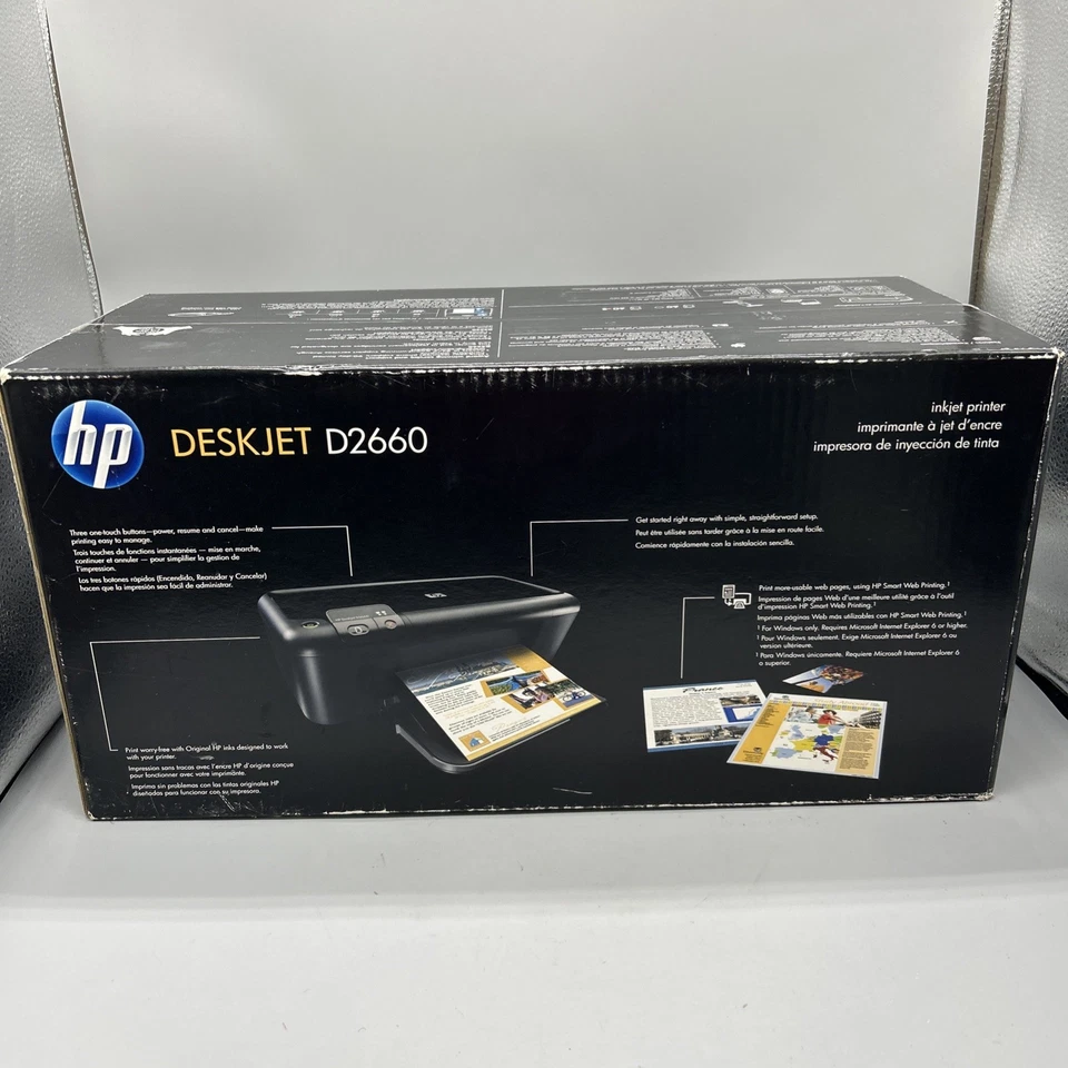 HP DeskJet D2660 InkJet Printer CH366A - NEW Factory Sealed in Box - Image 4 of 4