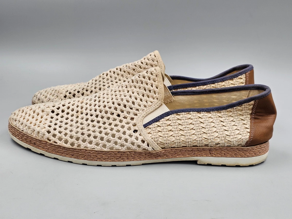 ALDO Men’s Woven Slip-On Loafers Cream Tan Casual Shoes Size 12 Aldo Genuine Leather Cream Slip-On Men main image 2