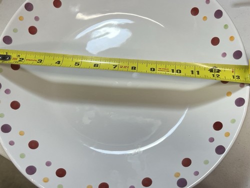Pampered Chef Simple Additions Large Polka Dot Pasta Serving Bowl 13.5" - Picture 6 of 8