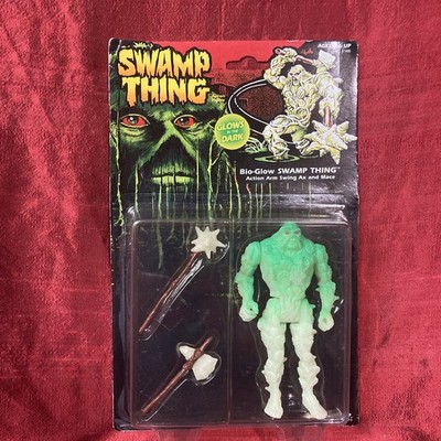 Glow In The Dark Swamp Thing Action Figure - New In Box -  1990 Vintage Kenner