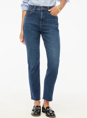NWT J. Crew Essential Straight Jeans All-day Stretch, Size 29, Raw Hem