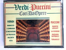 VERDI - PUCCINI - CORI DA OPERE - COFANETTO 2 MUSICASSETTE NUOVO E SIGILLATO