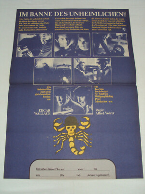 n2 W.2.14 DDR Filmposter Im Banne des Unheimlichen Jo. Fuchsberger Edgar Wallace