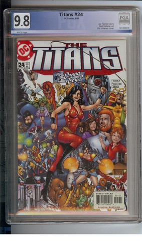 TITANES #24 PGX 9.8 "QUIÉN ES DONNA TROY" - Imagen 1 de 2