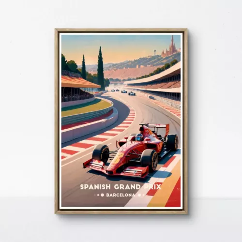Spanish Grand Prix Poster – Formula 1 Racing