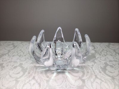 Cristalleries De Vannes  Le Chatel France  Crystal Art  Abstract Bowl 6 