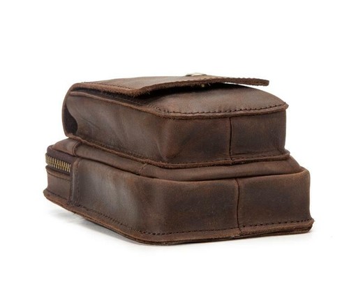 Outdoor Men Leather Cell Phone Pouch Belt Waist Bag Holster Key Case Fanny Pack - 第 7/14 張圖片