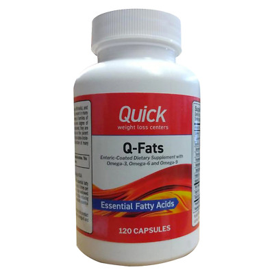 Q-Fats Essential Fatty Acids   Omega 3, 6, 9 Capsules - Weight Loss Supplement