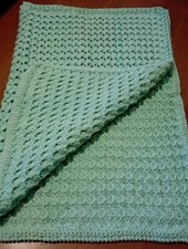 Fatto A Mano *Copertina Per neonato/a 50% lana - per culla/carrozzina - nuova