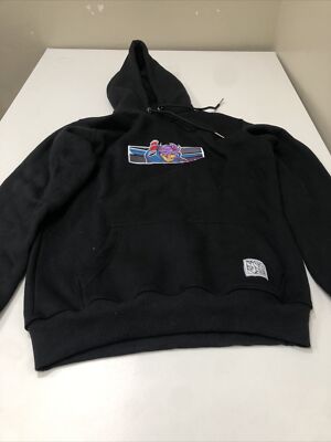 Capsule Corp Men's Anime Embroidered Hoodie Black Size M