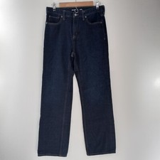 Old Navy Jeans Boy's Size 18 Blue Dark Wash Loose Fit Straight Leg Pockets