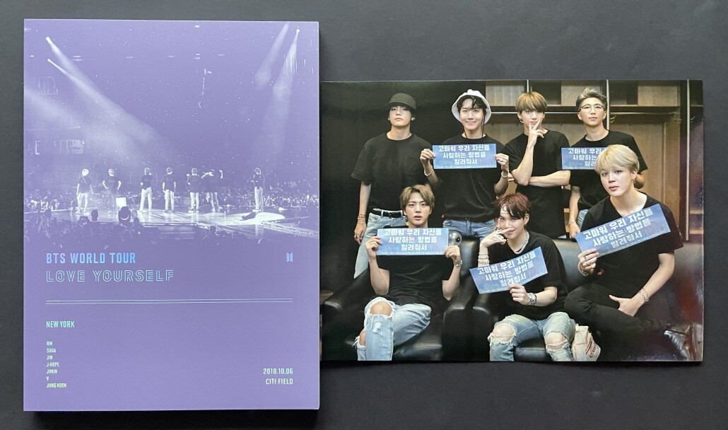 BTS V テテ テヒョン トレカ LOVEYOURSELF NEWYORK BTS-LOVE YOURSELF NEW YORK DVD FULL SET TAEHYUNG PHOTO CARD DVD IS