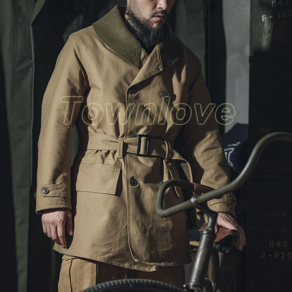 Bronson M-1938 Mackinaw Coat US Army Parka Winter Men Shawl Collar