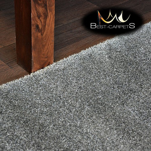Hardwearing Soft Carpets 'DISCRETION' grey very thick Large Size Best
