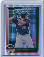 2022 Stars and Stripes Longevity Holo Gold 18U Team Riley Stanford 4/99