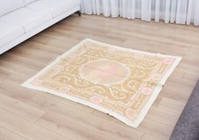Suzani Fabric Suzani Throw Uzbekistan 4.40' x 5.18' Vintage Fast Shipment 15749