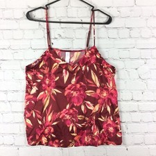 Stars Above Women s Red Floral Silky Sleep Tank XL NWT