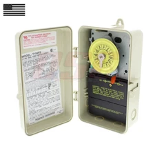 INTERMATIC T104P3 Pool Spa 24hr Timer Indoor Outdoor 220V 40Amp Mechanical Timer