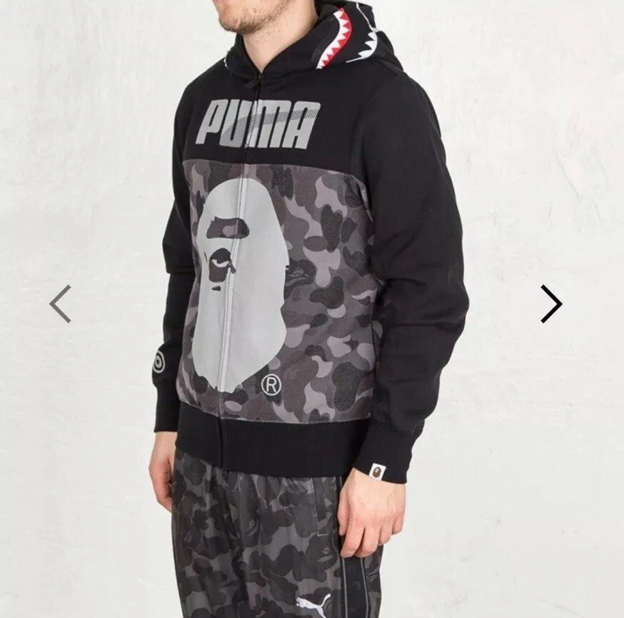 Bape X Puma Shark M A Bathing Ape Streetwear vntg | eBay