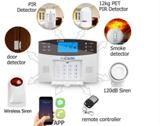 GSM Anti-theft Alarm Home Mobile phone SMS Wireless  System Kit
