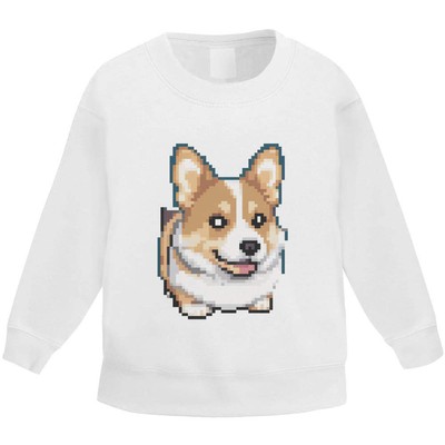 'Pixel Art Corgi Dog' Kid's Sweatshirt / Sweater / Jumper (KW043979)
