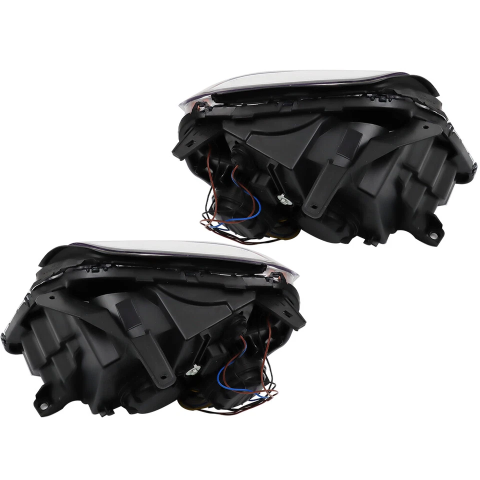 For GMC Terrain 2010-2015 Headlights Headlamps Halogen Chrome LH+RH Pair Clear - Image 4 of 4