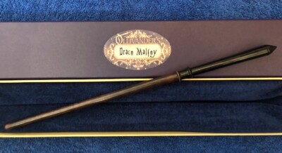 Draco Malfoy's Wand 13.5'', Harry Potter REAL WOOD, Ollivander's, Noble Wizard HP