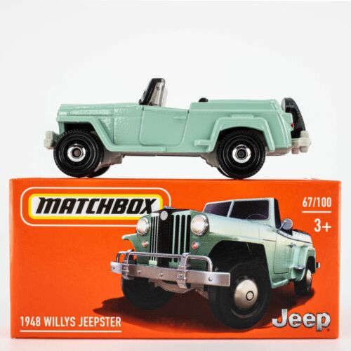 2021 Matchbox Power Grabs #67 1948 Willys Jeepster PINE TINT | FSB - Picture 1 of 1