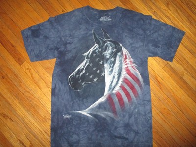 HORSE PATRIOTIC T SHIRT American Flag 