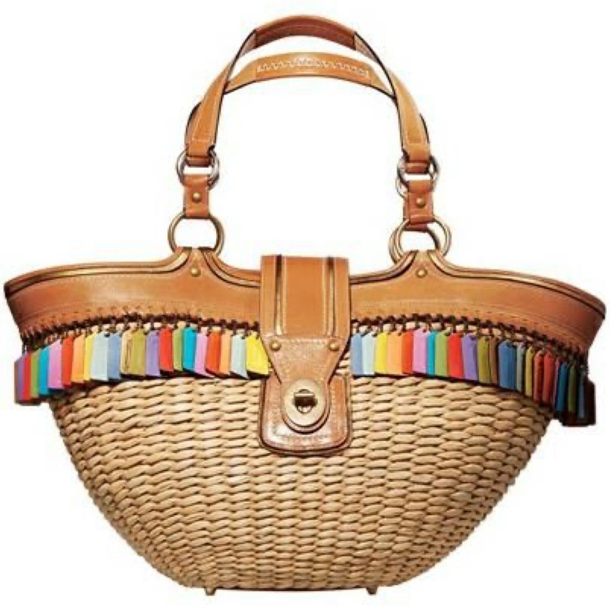Coach Hangtag Lily Straw Legacy Basket Tote Limited Edition Coach Hangtag Lily Straw Legacy Basket Tote Limited Edition