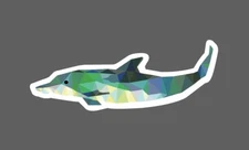 Dolphin Sticker Geometric Waterproof Animal Ocean Beach Gift NEW