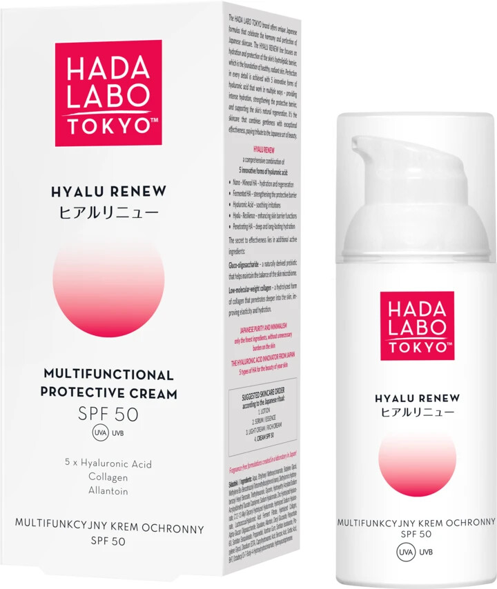 Hada Labo Tokyo Hyalu Renew SPF50 Multifunctional Protective Cream 50ml