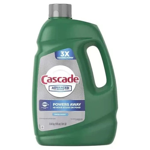 Cascade Advanced Power Liquid Dishwasher Detergent, Fresh Scent, 125 fl