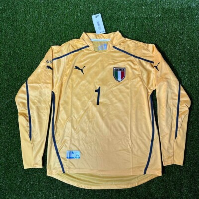 新品 ブッフォン GK イタリア代表 03-04 PUMA ユニフォーム Vintage Buffon Italy 03-04 Goalkeeper XL Puma Long Sleeve