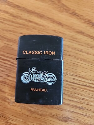 VTG Classic Iron Harley Davidson motorcycle Panhead LIGHTER tobacco 1990