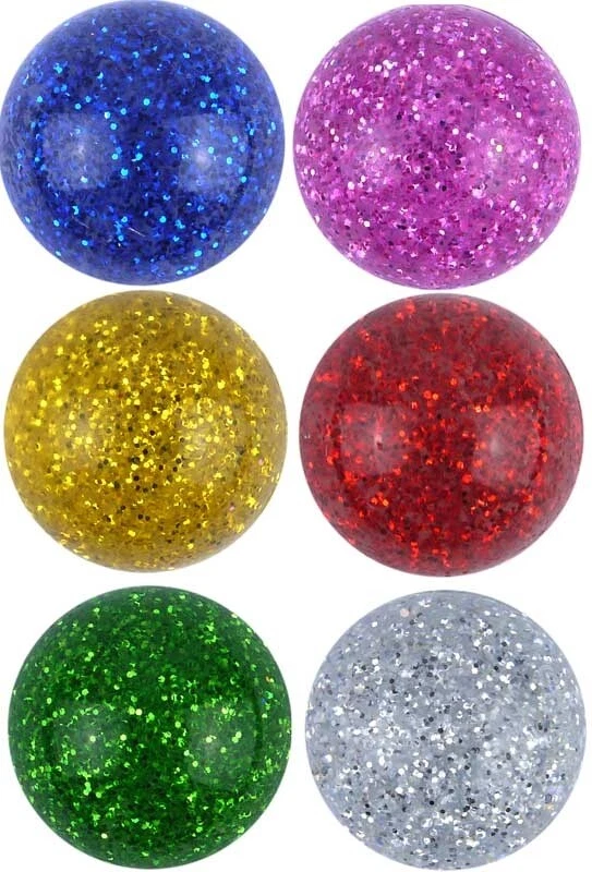 PLAYWRITE SUPER BOUNCERS BALL JET 3.5CM GLITTER Bouncy Ball TRUSTED UK SELLER