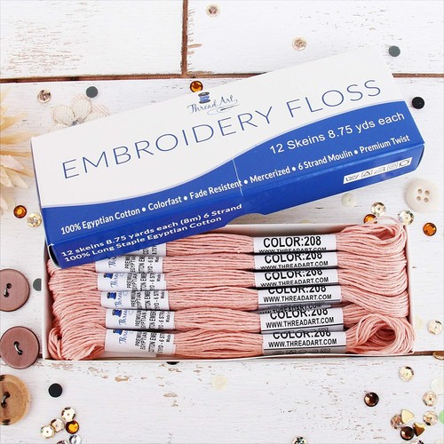 Box of 12 Premium Cotton Embroidery Floss in 50 Colors - Hand Embroidery Thread - Picture 104 of 104