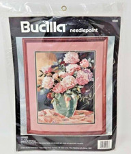Bucilla PEONIES in a Vase Needlepoint Kit 4698