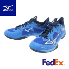 MIZUNO Wave Claw NEO 2 71GA2270 06 Blue x White Badminton Unisex Sneakers oki