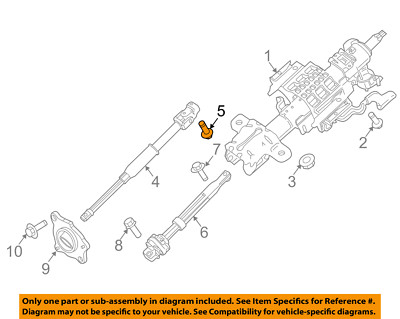 FORD OEM Steering Column-Intermed Shaft Bolt W714409S439
