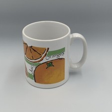 Tams Vintage Retro Orange Segment Ceramic Coffee Mug Cup