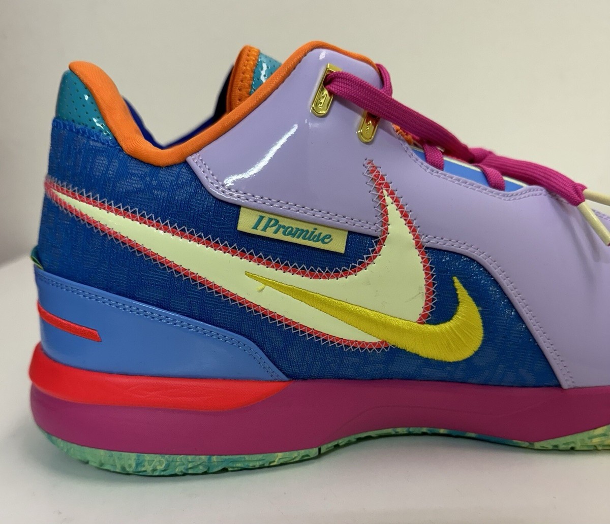 Nike Zoom LeBron NXXT Gen AMPD I Promise Men Size 13 Violet Mist Volt FZ7885-500 Zoom LeBron NXXT Gen Ampd IPS  main image 4