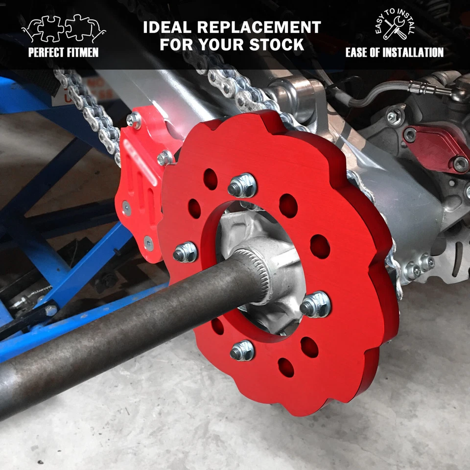 Red For Honda Trx300X EX Trx400x TRX450R Trx250r Chain Sprocket Guard Aluminum Foto 2 de 4