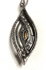 NWOT Or Paz Sterling Silver 925 Marquise Citrine Pendant  18" Chain Israel PZ au — photo 8