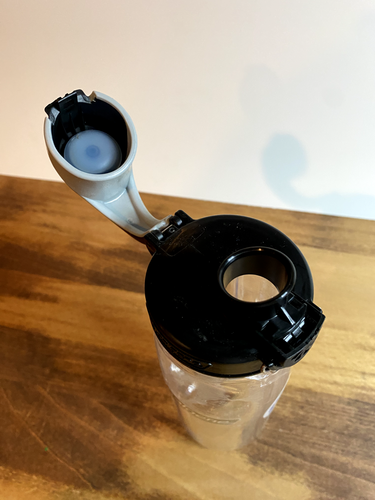 NEW* Nalgene Sustain 24 oz. Tritan OTF - On the Fly Water Bottle - Clear/Black - 第 3/4 張圖片